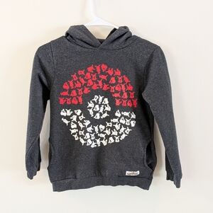 Pokemon Hoodie Kids Youth Size 10 Gray Pullover Pikachu Pokeball Sweatshirt